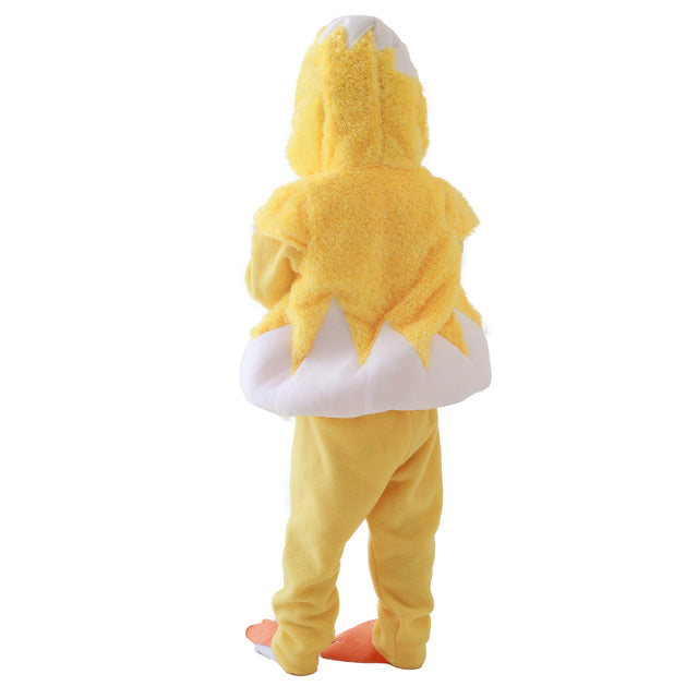 Chicken Costume for Children,Halloween Easter Animals Outfit,Plush Chick Set Kids Unisex Yellow