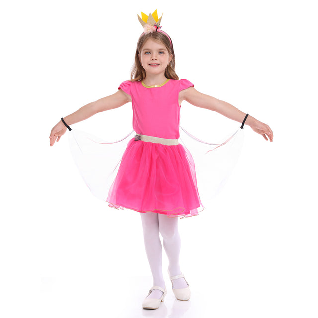 Butterfly Princess Dress for Birthday Wedding Party Girl,Flower Ballet Dance Dress Costume Set with Wings Accessories Girl