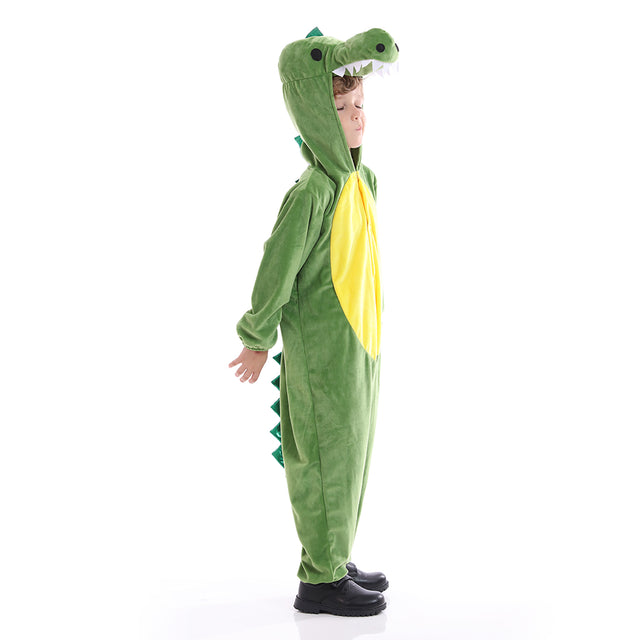 Unisex Dinosaur Costume Kids,Plush Hooded Dinosaur Pajamas Child,Halloween Carnival Dinosaur Kid Jumpsuit Boys & Girls