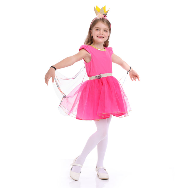 Butterfly Princess Dress for Birthday Wedding Party Girl,Flower Ballet Dance Dress Costume Set with Wings Accessories Girl