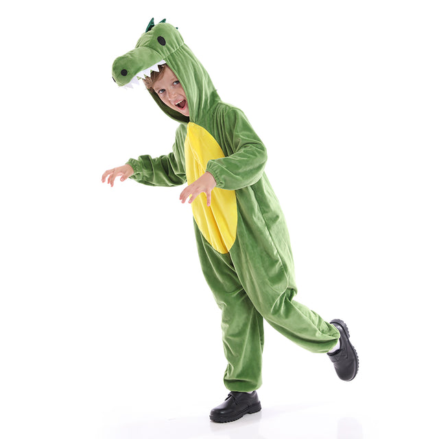 Unisex Dinosaur Costume Kids,Plush Hooded Dinosaur Pajamas Child,Halloween Carnival Dinosaur Kid Jumpsuit Boys & Girls
