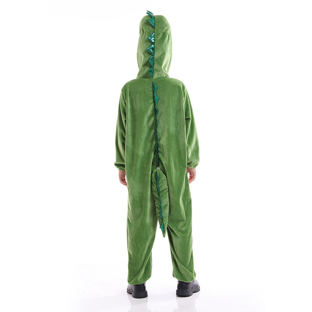 Unisex Dinosaur Costume Kids,Plush Hooded Dinosaur Pajamas Child,Halloween Carnival Dinosaur Kid Jumpsuit Boys & Girls
