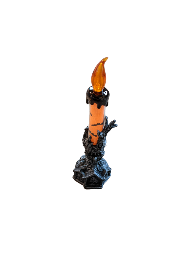 Buy 1 Get 2 Free Halloween LED Candle Lamp Decoration Indoor, Flameless Light Scary Props for Haunted House, Creepy Candle Holder Décor